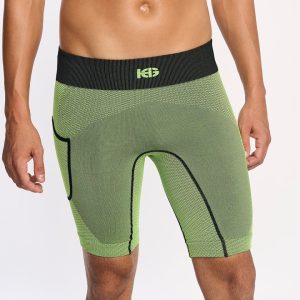 ARDEN · Short técnico seamless para running y trail | Amarillo