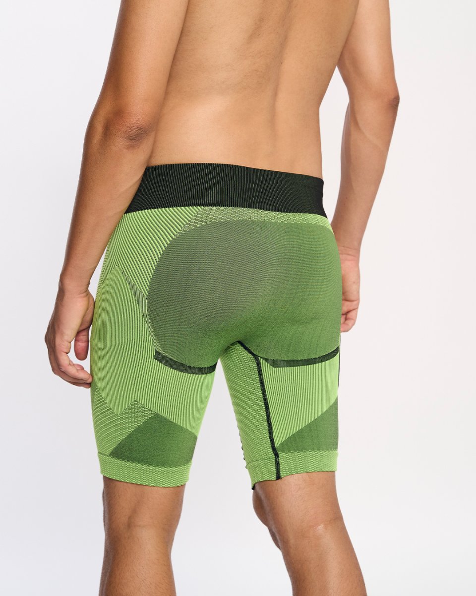 ARDEN · Short técnico seamless para running y trail | Amarillo - Imagen 3
