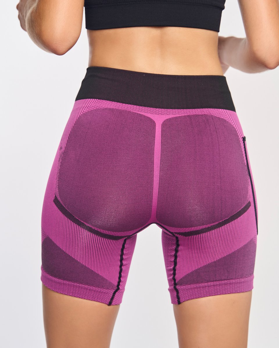 ARDEN · Short técnico seamless para running y trail | Fucsia - Imagen 4