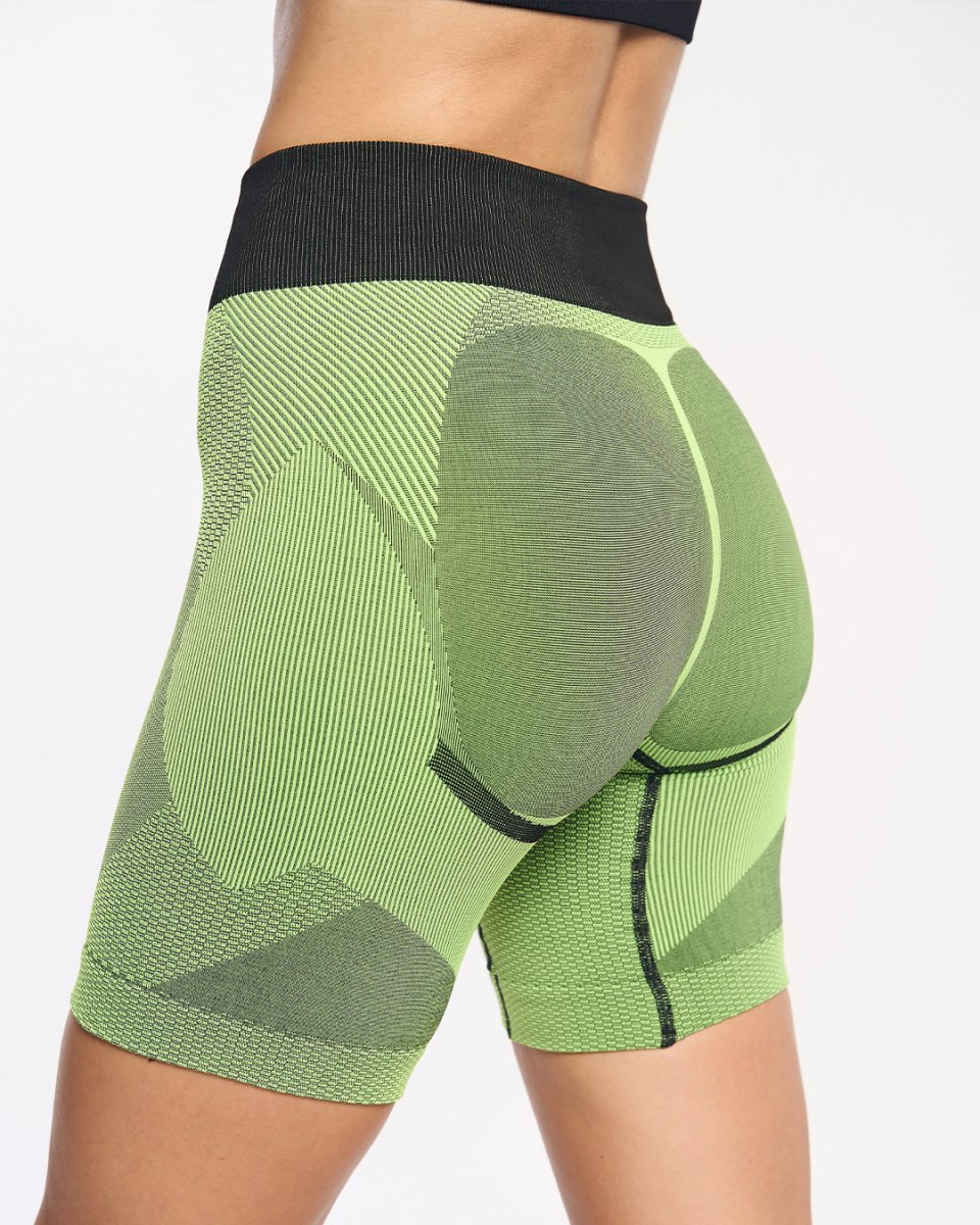 ARDEN · Short técnico seamless para running y trail | Amarillo - Imagen 2