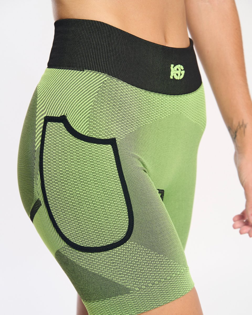 ARDEN · Short técnico seamless para running y trail | Amarillo - Imagen 5