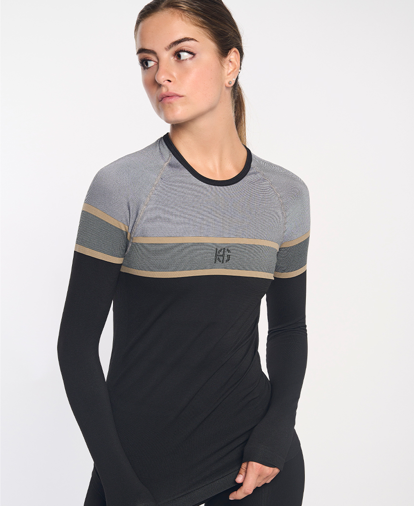 DACTYL · Camiseta térmica ligera para outdoor y entretiempo | Gris - Imagen 2