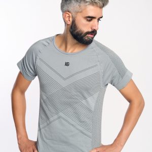 GREET Camiseta de manga corta ultraligera gris