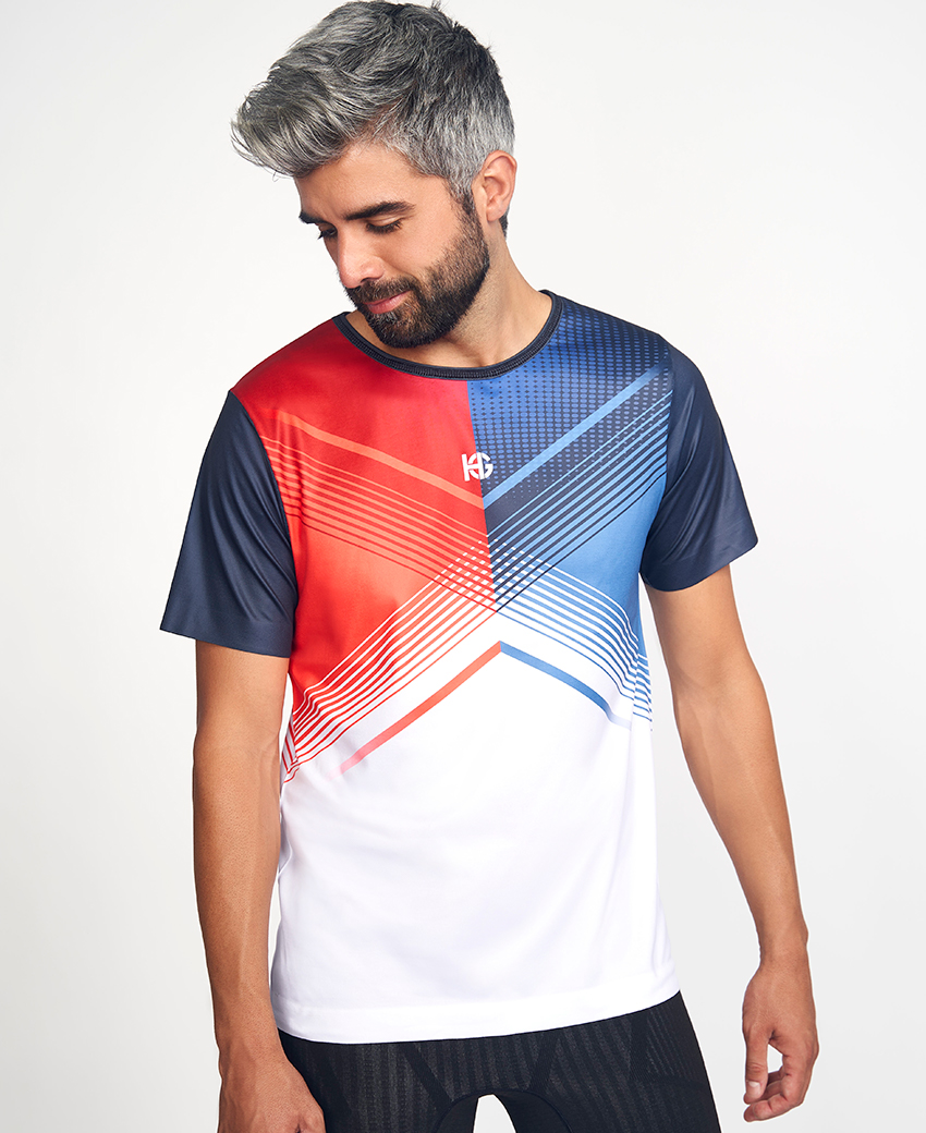 DYNAMO · Camiseta estampada ultraligera para calor e indoor - Imagen 2