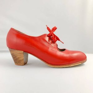 Zapato Flamenco Profesional Senovilla Carmen Rojo Sangre