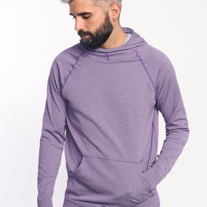 JOTUN · Sudadera seamless con capucha para outdoor e invierno | Lavanda