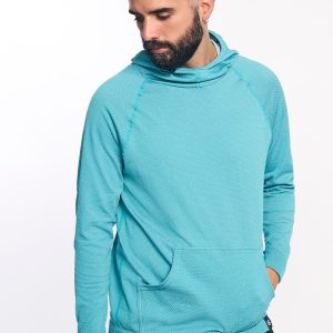 JOTUN · Sudadera seamless con capucha para outdoor e invierno | Turquesa