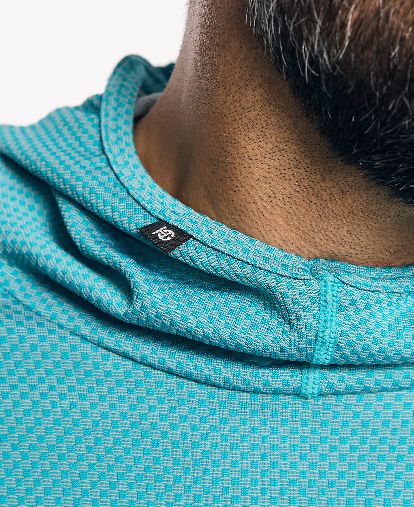 JOTUN · Sudadera seamless con capucha para outdoor e invierno | Turquesa - Imagen 4