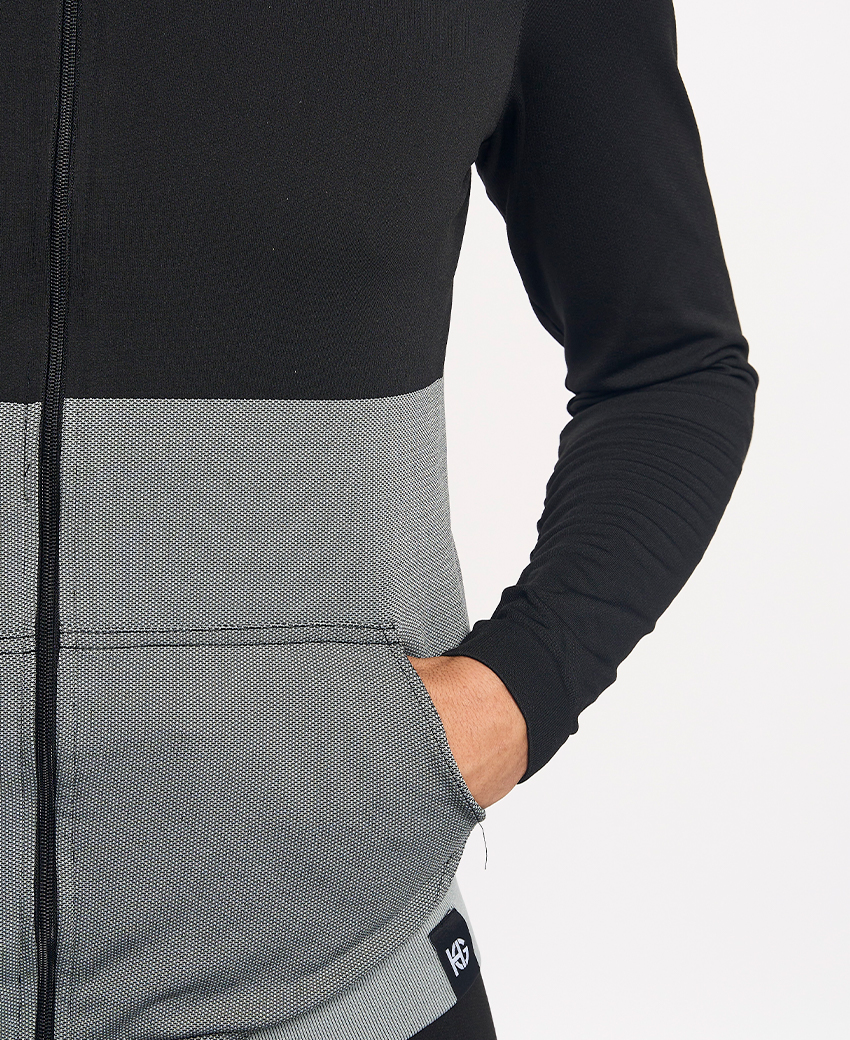 KOMI · Chaqueta técnica termorreguladora para invierno y outdoor | Negro/gris - Imagen 5