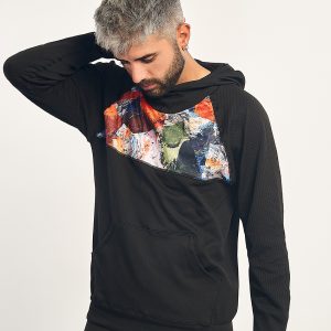 KONG · Sudadera seamless con capucha y diseño estampado