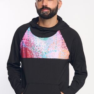 KONG · Sudadera seamless con capucha y diseño estampado