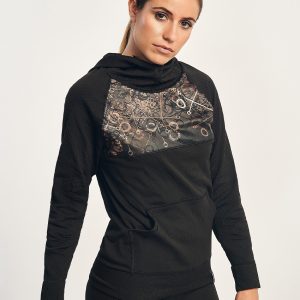 KONG · Sudadera seamless con capucha y diseño estampado