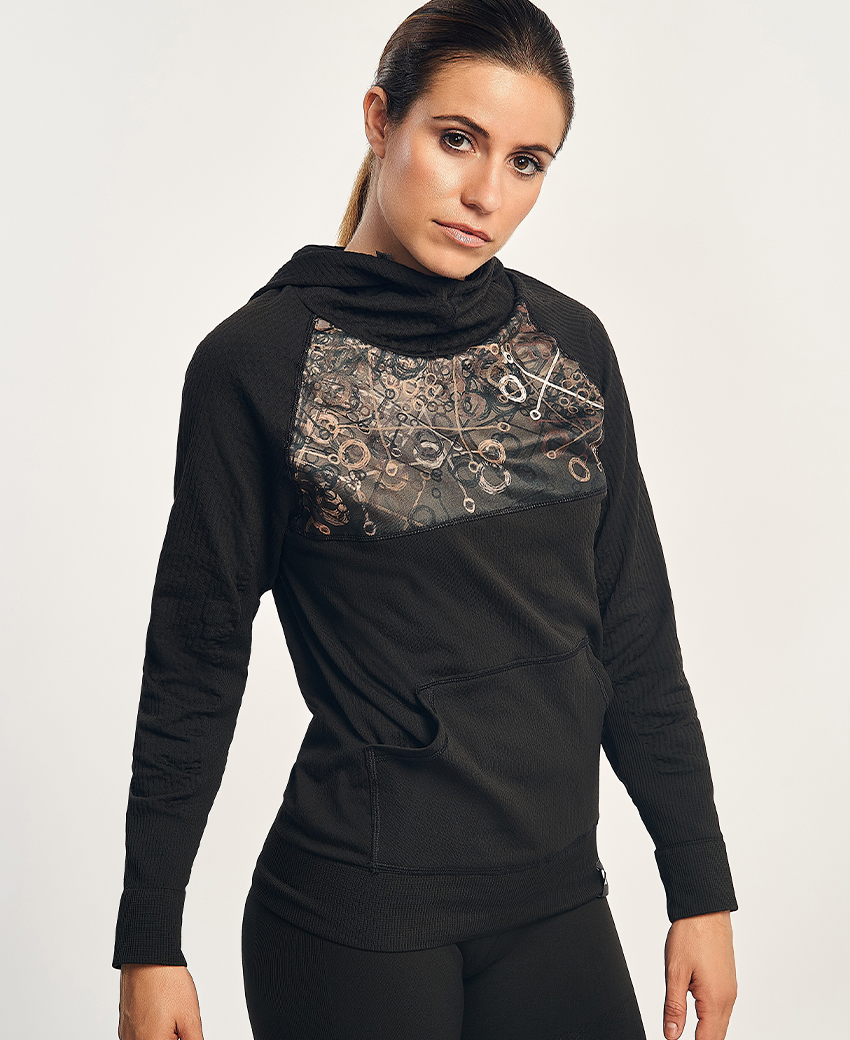 KONG · Sudadera seamless con capucha y diseño estampado - Imagen 2
