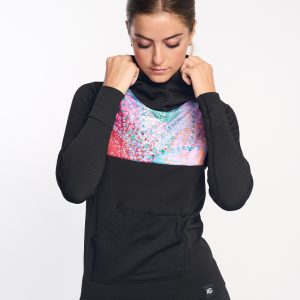 KONG · Sudadera seamless con capucha y diseño estampado