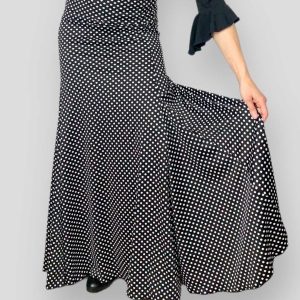 Falda de Flamenca Lunares Tiro Alto Infantil