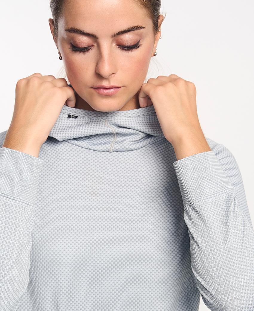JOTUN · Sudadera seamless con capucha para outdoor e invierno | Blanco hueso - Imagen 4