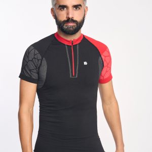 Pro Team · Camiseta técnica de competición con cremallera | Negro