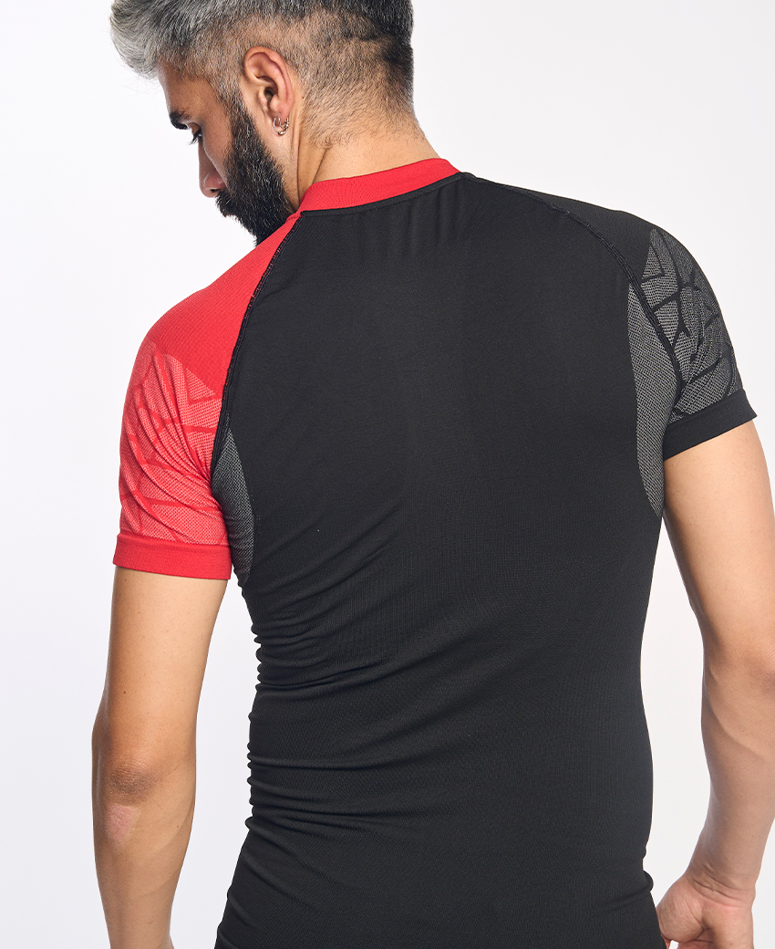 Pro Team · Camiseta técnica de competición con cremallera | Negro - Imagen 4