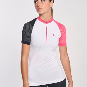 Pro Team · Camiseta técnica de competición con cremallera | Blanco