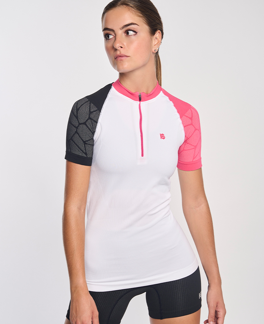 Pro Team · Camiseta técnica de competición con cremallera | Blanco - Imagen 2