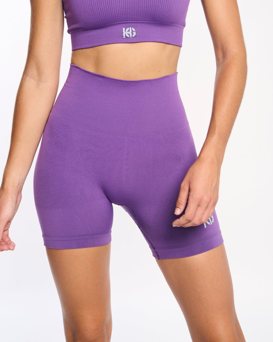 ARYS · Malla corta seamless para yoga y fitness | Lavanda - Imagen 2