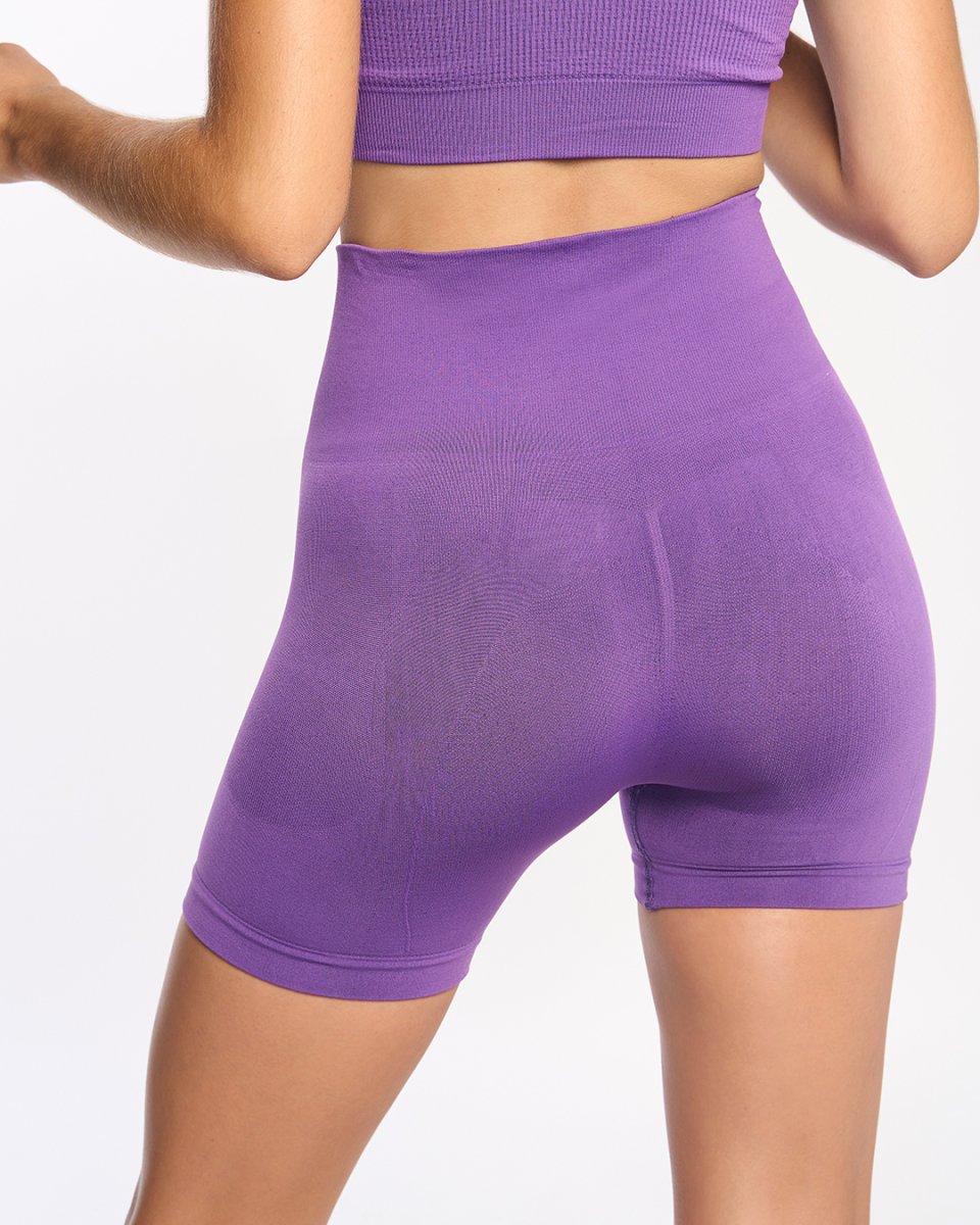 ARYS · Malla corta seamless para yoga y fitness | Lavanda - Imagen 4
