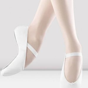 Zapatilla Piel Infantil Suela Entera Bloch Arise Blanca