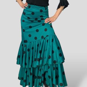 Falda de Flamenca con Dos Volantes Grandes