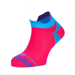 DOM · Calcetín tobillero ultraligero para running con Dry-Tex | Fucsia
