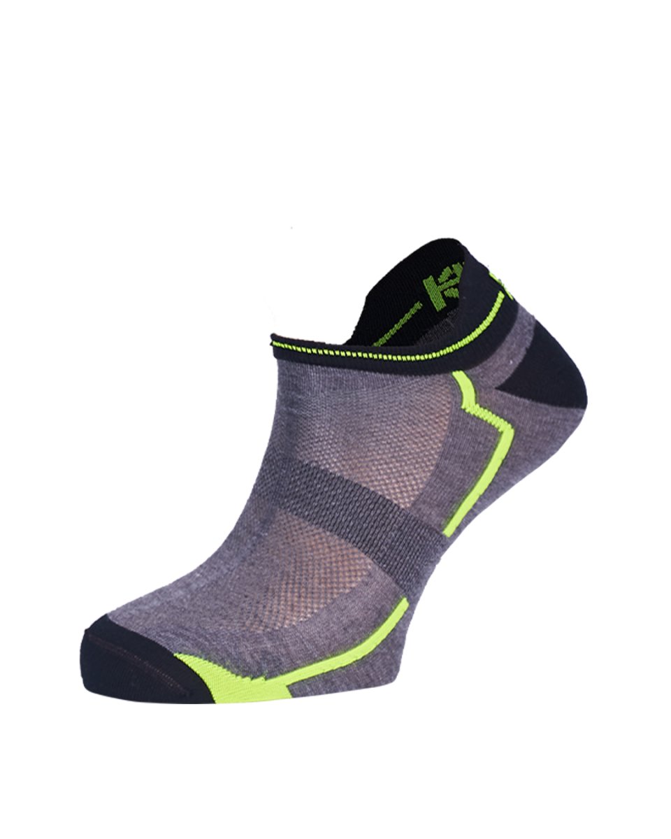 LENGAI · Calcetín tobillero ligero para correr con Dry-Tex y carbono | Gris - Imagen 2