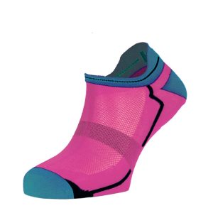 LENGAI · Calcetín tobillero ligero para correr con Dry-Tex y carbono | Fucsia