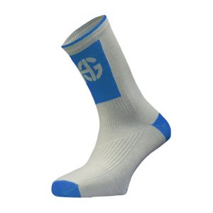 MERA · Calcetín de media caña polivalente con Dry-Tex | Blanco/azul