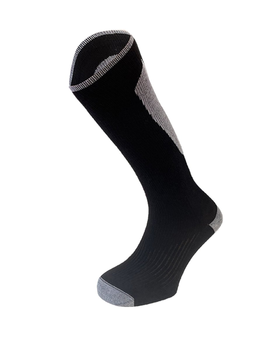 ROBSON · Calcetín ligero de esquí con Dry-Tex y fibra de carbono | Negro/gris - Imagen 2