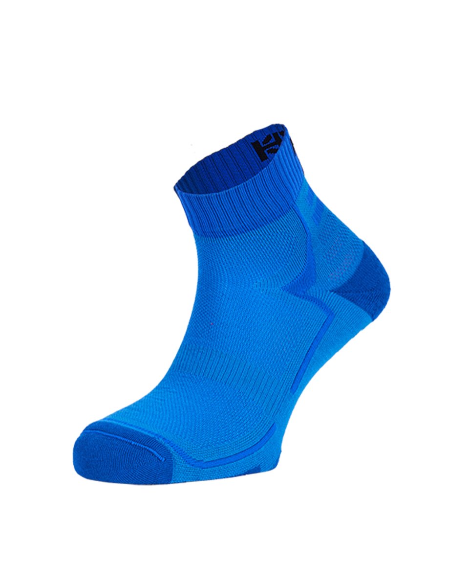 SHASTA · Calcetín corto de trailrunning con Dry-Tex y carbono | Azul - Imagen 2