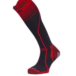 VINSON · Calcetín técnico de esquí con ajuste anatómico | Negro/rojo