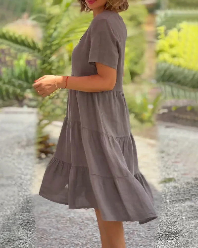Nathalie™ | Vestido ligero con escote en pico - Imagen 5