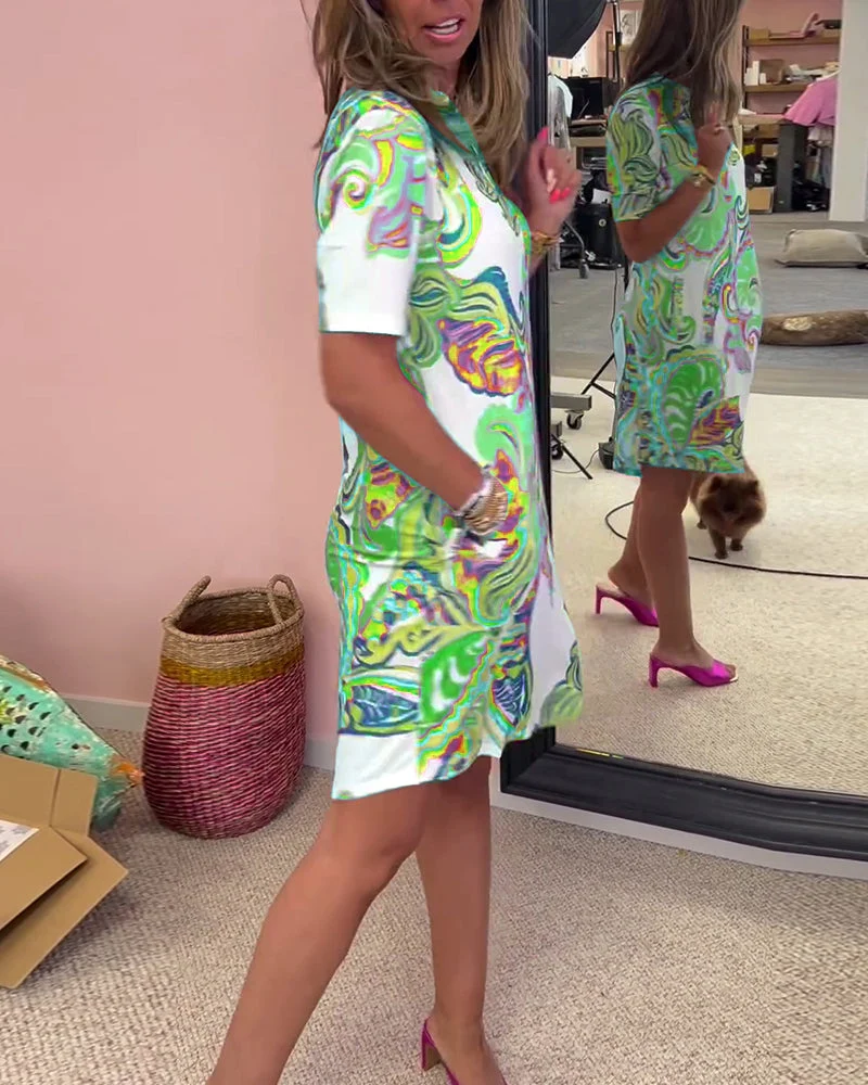 Nadia - Vestido midi estampado - Imagen 3