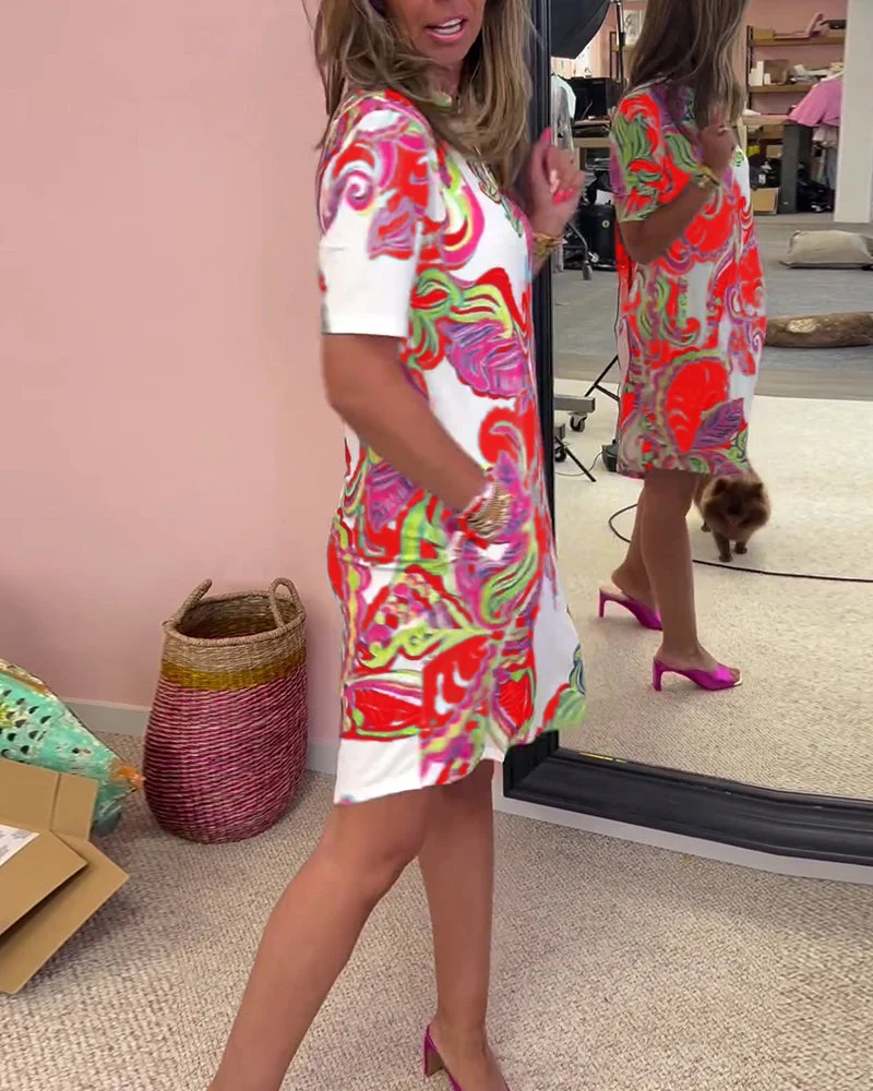 Nadia - Vestido midi estampado - Imagen 7