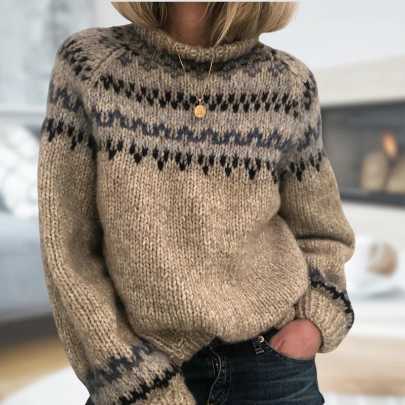 Sofía - Elegante jersey de manga larga con rayas - Imagen 2