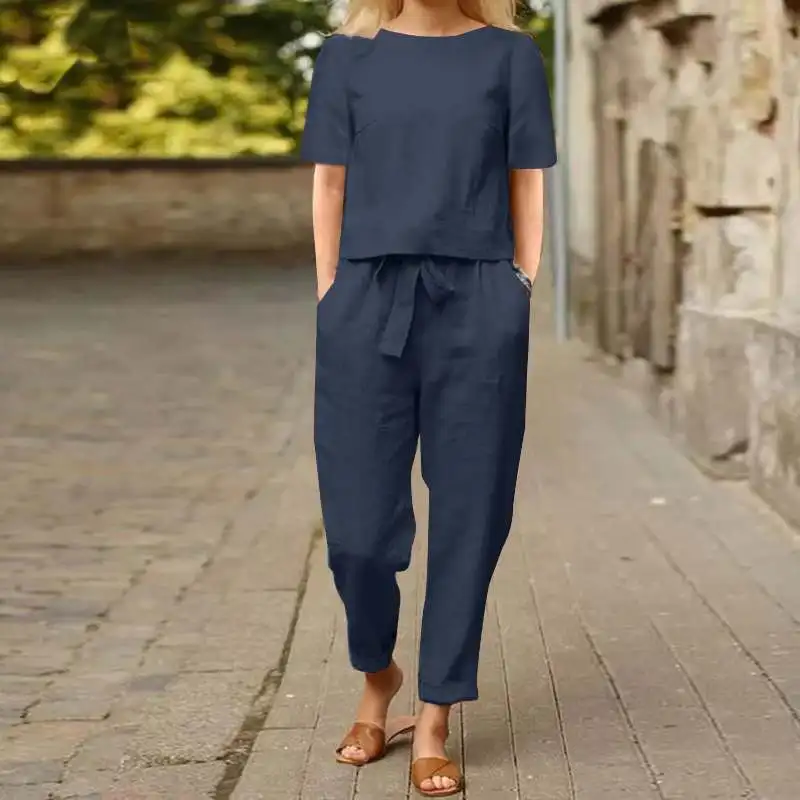 Lara™ Conjunto Pantalón y Blusa Elegante - Imagen 2