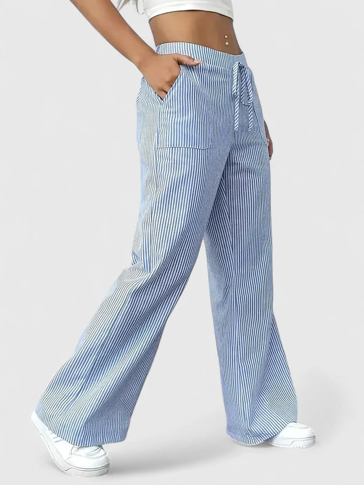 Dominique | Pantalones anchos y cómodos con detalles elegantes - Imagen 2