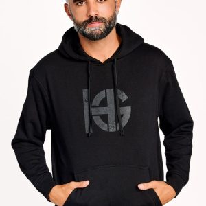 CLASS · Sudadera de algodón con logo SportHG® | Negro