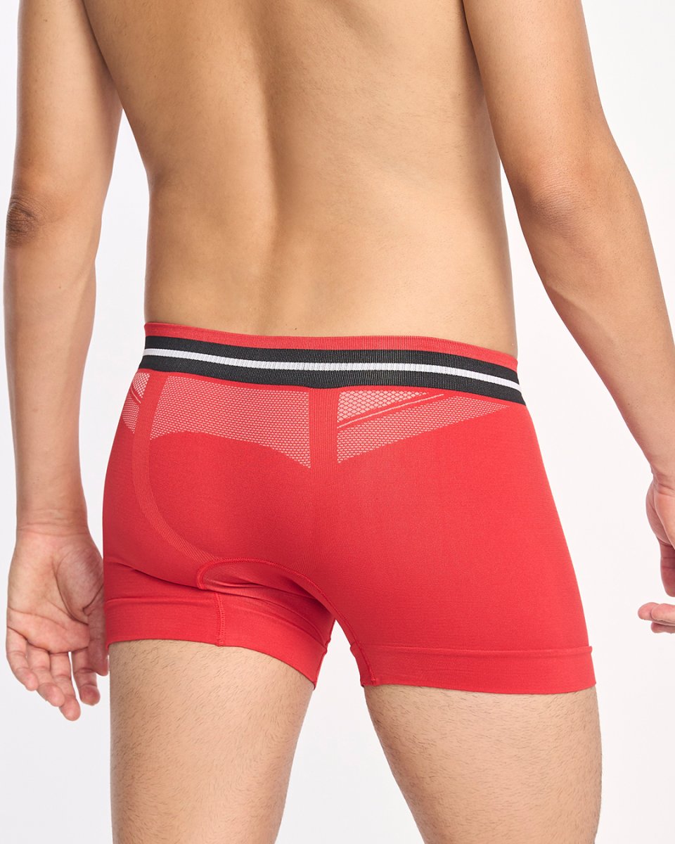 SPIRIT · Boxer seamless transpirable para deporte y uso diario | Rojo - Imagen 3