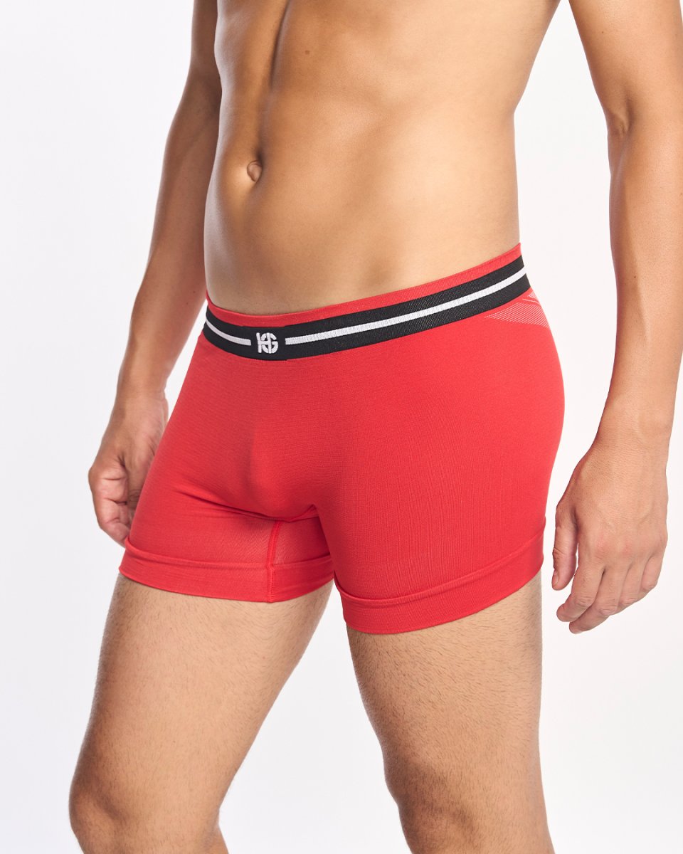 SPIRIT · Boxer seamless transpirable para deporte y uso diario | Rojo - Imagen 2