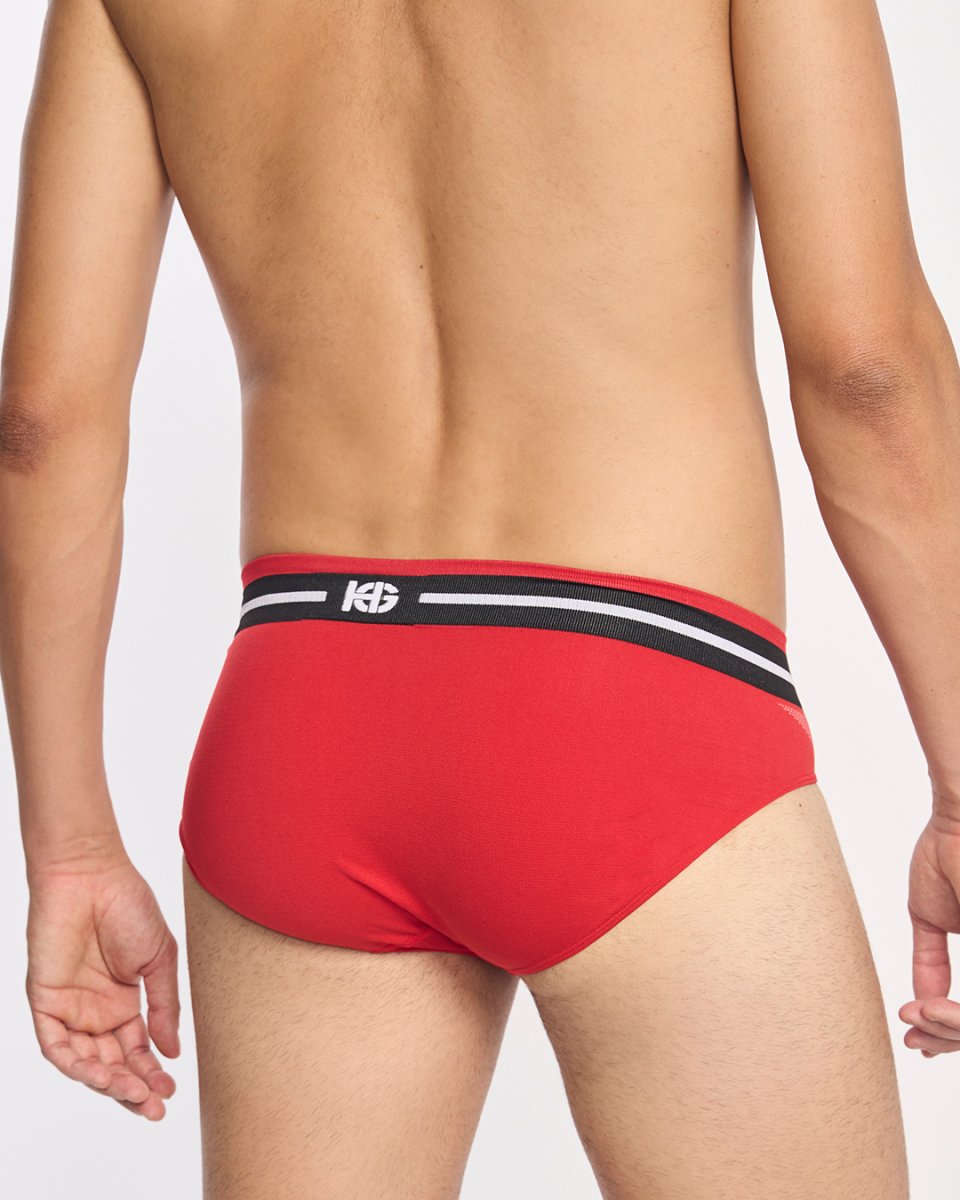 SPIRIT · Slip seamless ligero para confort diario y deporte | Rojo - Imagen 3