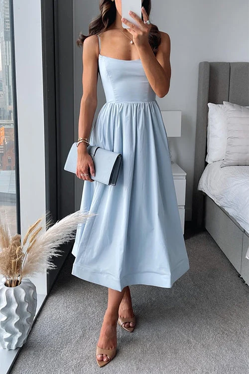 Martina™ | Elegante vestido midi con tiras - Imagen 3