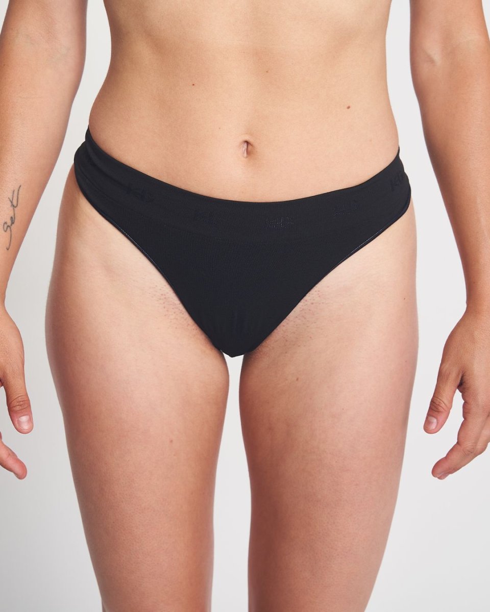 MIND · Tanga seamless ligero para comodidad invisible | Negro - Imagen 3