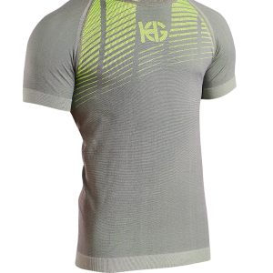 WAVE Camiseta masculina de manga corta ultraligera gris