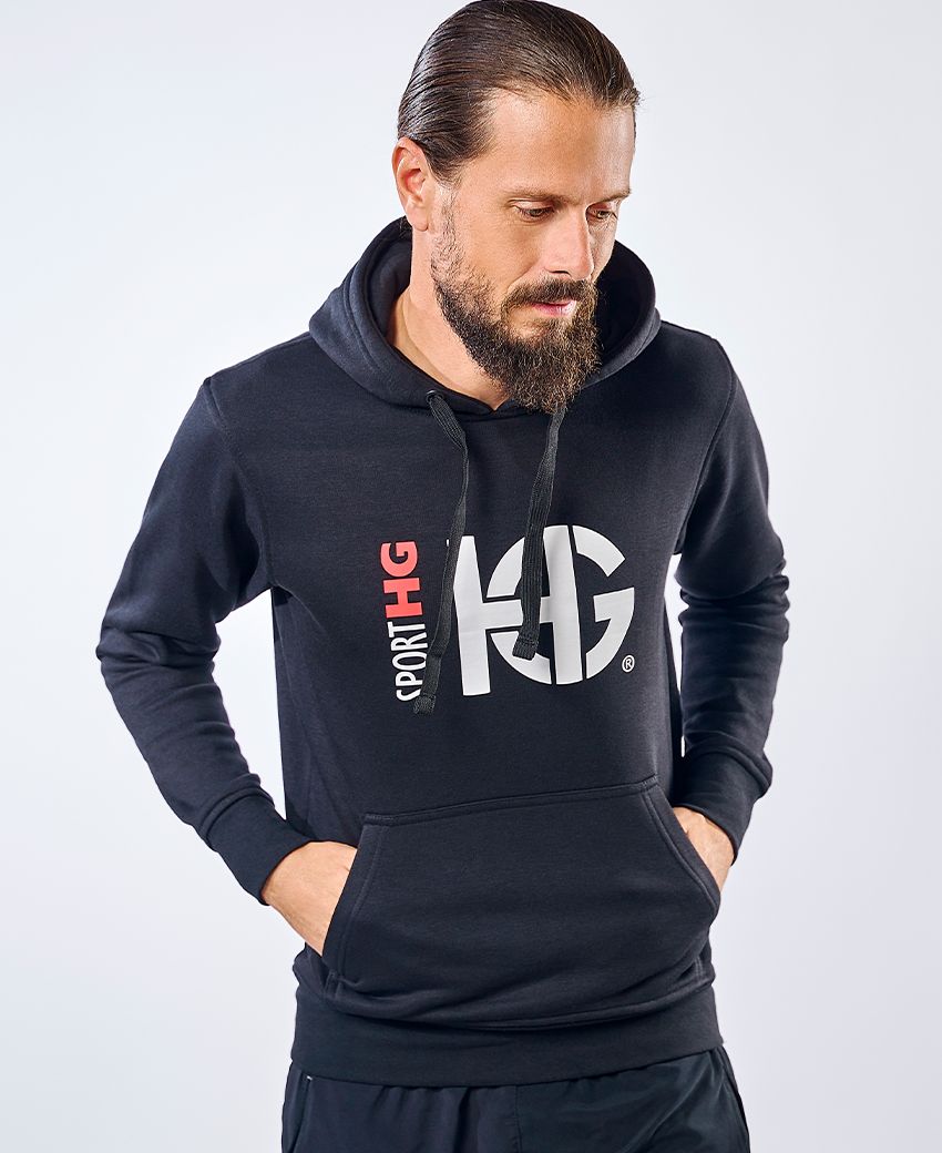 CLASS Sudadera de algodón negra - Imagen 5