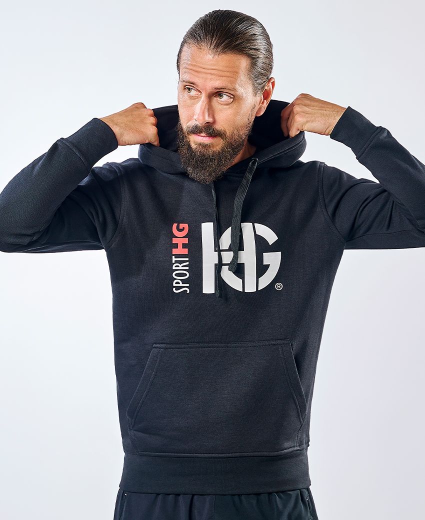 CLASS Sudadera de algodón negra - Imagen 2